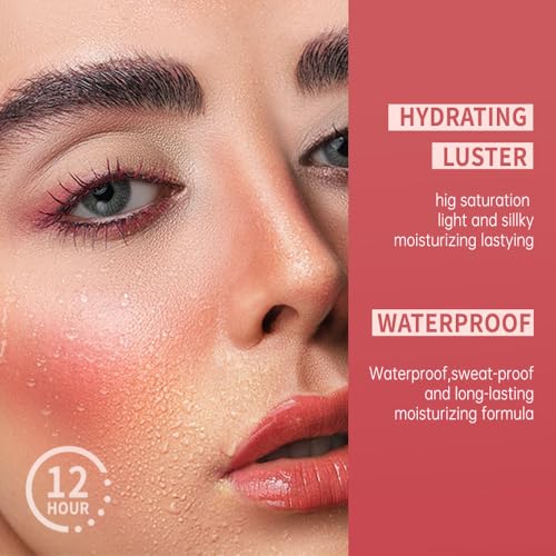 Image of Matte Creamy Lipstick for Women, Long Lasting Waterproof Velvet Lipstick, Lip Stick Crayon Buildable Blendable Creamy Color, Moisturizing Longwear Lip Makeup 02#