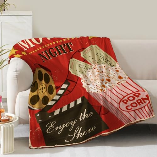 Movie Theme Flannel Throw Blanket 60x50