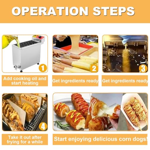 Friteuse corn dog chauffage uniforme 12 ports réglable - 8