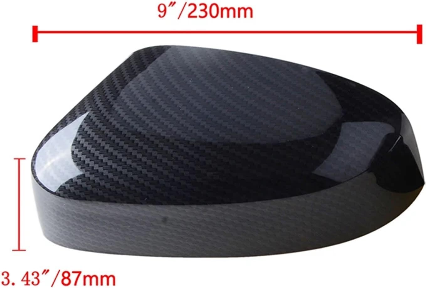 Kiyah Compatible For Focus/Mondeo MK3 2012-2018 MK4 Facelift 2010-2014 Rearview Side Mirror Cover Wing Cap Exterior Door Rear View Case Trim