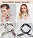 kcctoo 2/6/10Pack Scarf Bags for Women Handbag Scarfs Band Hair Neck Scarves Fashion Gifts