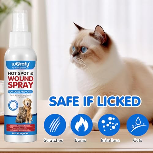 ZODENIS Wundspray Hund & Katzen, 120ml Haustier Wundspray, Wundpflege für Hunde, Regeneration der Haut bei Wunden, Entzündungen und Irritationen, Narben- und gegen Juckreiz & Kratzen