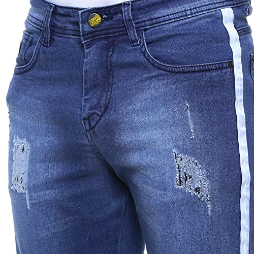 Image of CAHOOT Men's Denim Jeans for Regular Wear | Denim Fabric | Slim Fit | Jeans Crafted with Comfort Fit and High-Performance for Everyday Casual Wear
