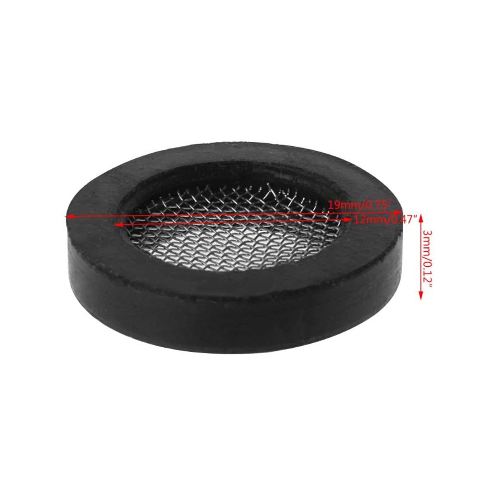 Junta para Manguera de Agua, Paquete de 10 Arandelas de Sellado de Silicona de Acero Inoxidable de 19 mm, Multicolor, for Grifo de Entrada de Cabezal de Ducha(BK)