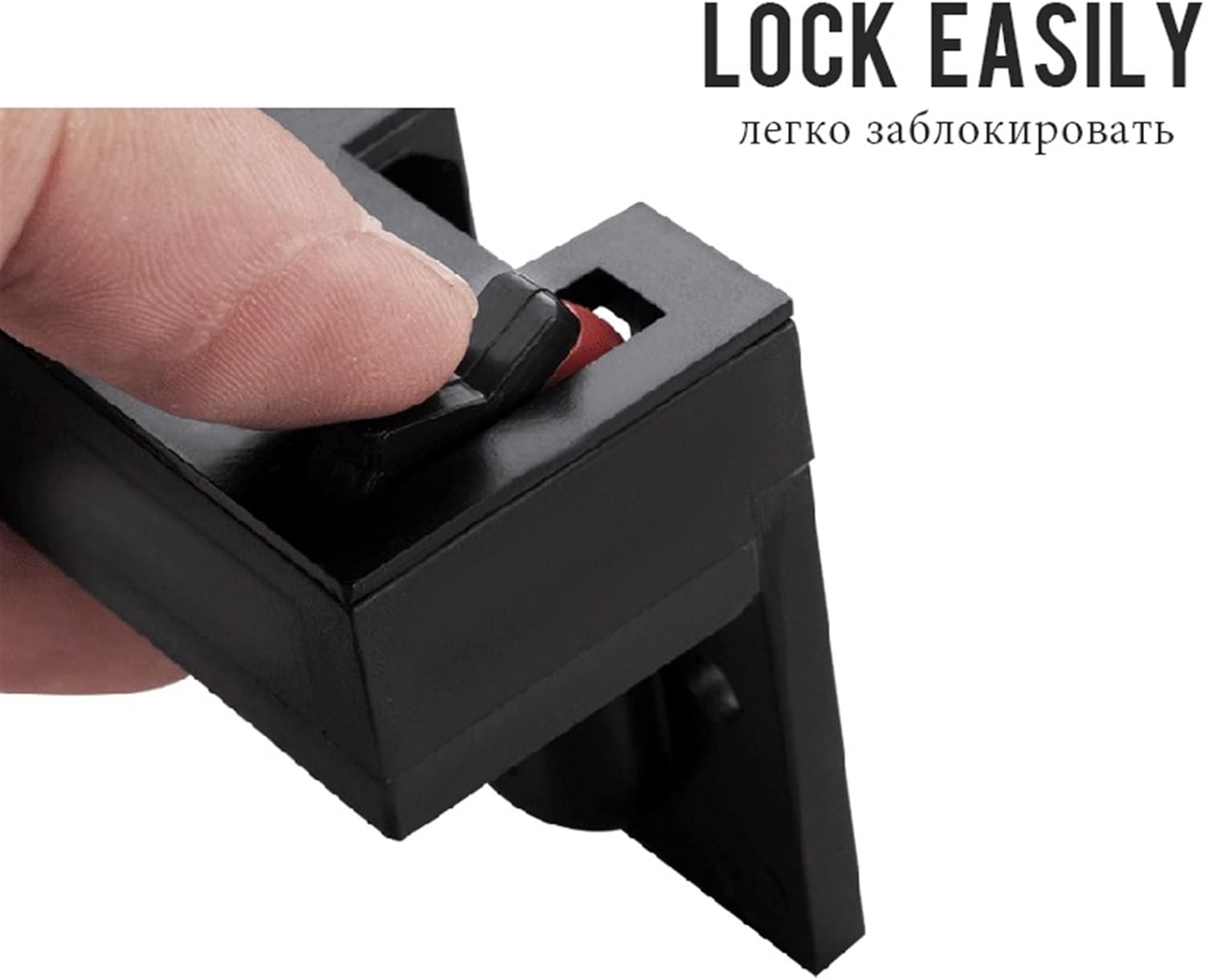 Zinc Alloy Hidden Security Door Chain Lock Extruded Door Latch Anti-Theft Door Lock Home Hotel Protection Lock Hardware 1Pcs (Color : Red Bronze, Size : 82mm)