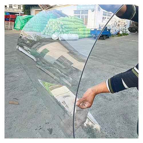 Pannelli per coperture in policarbonato trasparente, lastre acriliche resistenti per tettoie antipioggia, copertura per capannoni della serra, facili da tagliare (60 x 200 cm), resistenti alle