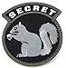 MilSpec Monkey Secret Squirrel Morale Patch (BLACK), Medium