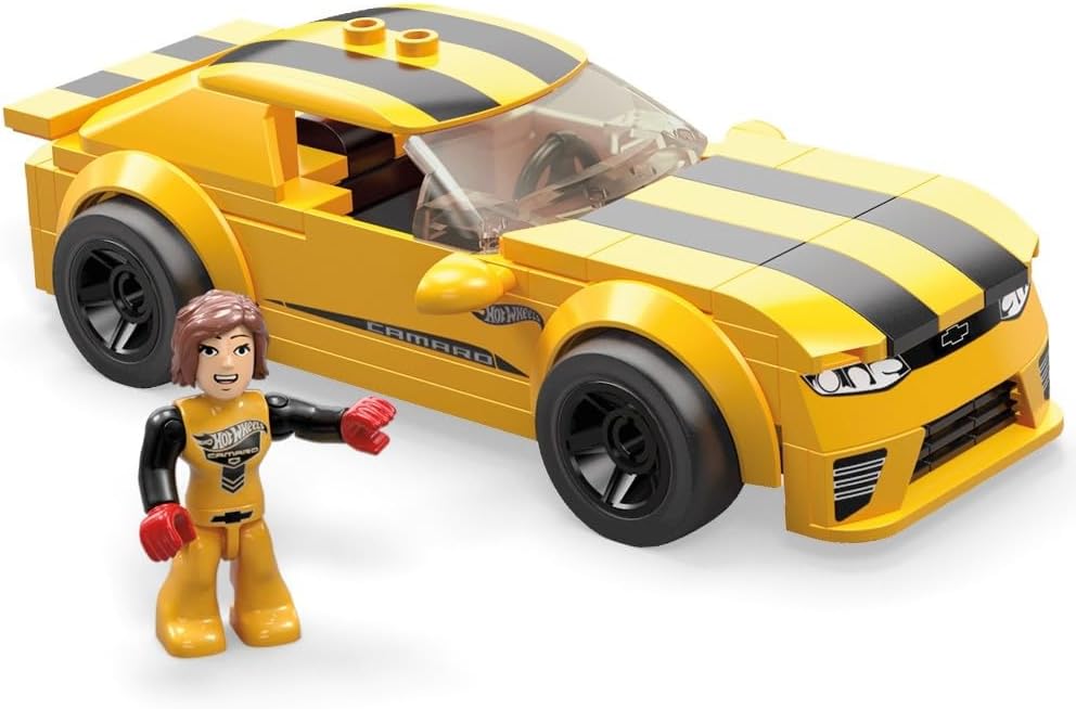 MEGA Hot Wheels Toy Car Building Sets, Real World Racers Collection with 1 Figure, Audi R8 LMS Gt2 Or Audi Rs 6 GTO Concept, Sold Separately