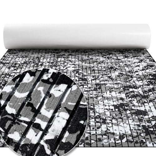 FOCEAN Snow Camo Boat Flooring