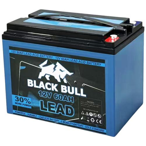FORÇA Blackbull pro 12V 60AH, ersetzt 58AH Akku Zyklenfest Schraubanschluss Akku für Kabinenfahrzeuge Elektrofahrzeuge ECONELO AKTIVIMO ECABINO