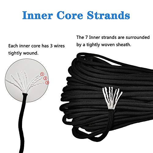 MONOBIN Paracord Combo Kits - 550 Type III Parachute Cord - Bracelet Crafting Kits, Survival Rope Making lanyards,Dog Collar,Bracelet - Image 4