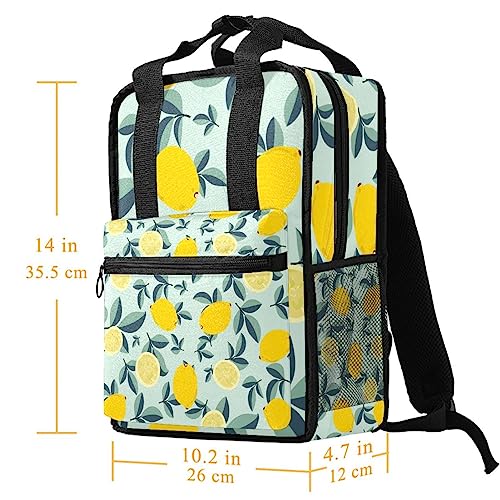 Sac à dos pour garçons confortable imprimé citrons jaune - 5