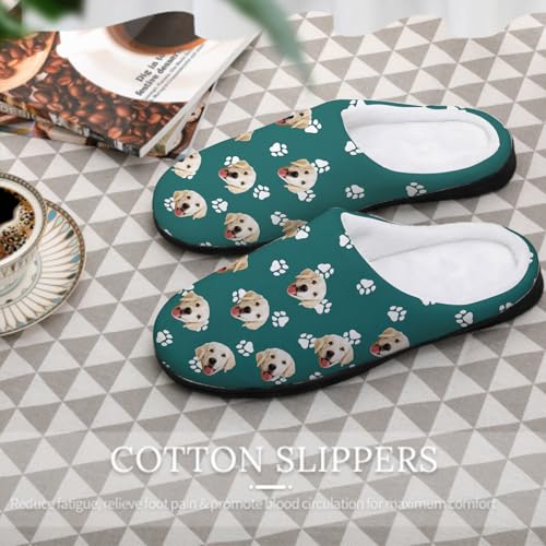 Custom Face Christmas Slippers For Women Man Kids, Personalized Photo Cotton Slippers Gifts For Family4