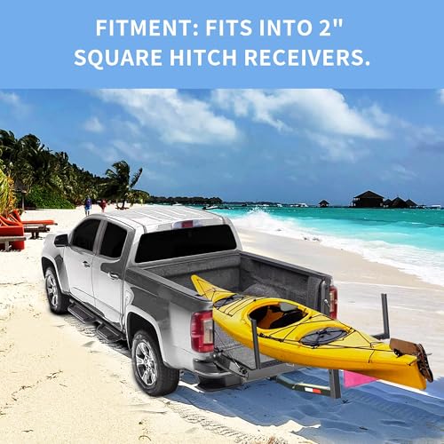 Image of ECOTRIC Truck Bed Extender Pickup Truck Bed Hitch Mount Extension Rack SUV