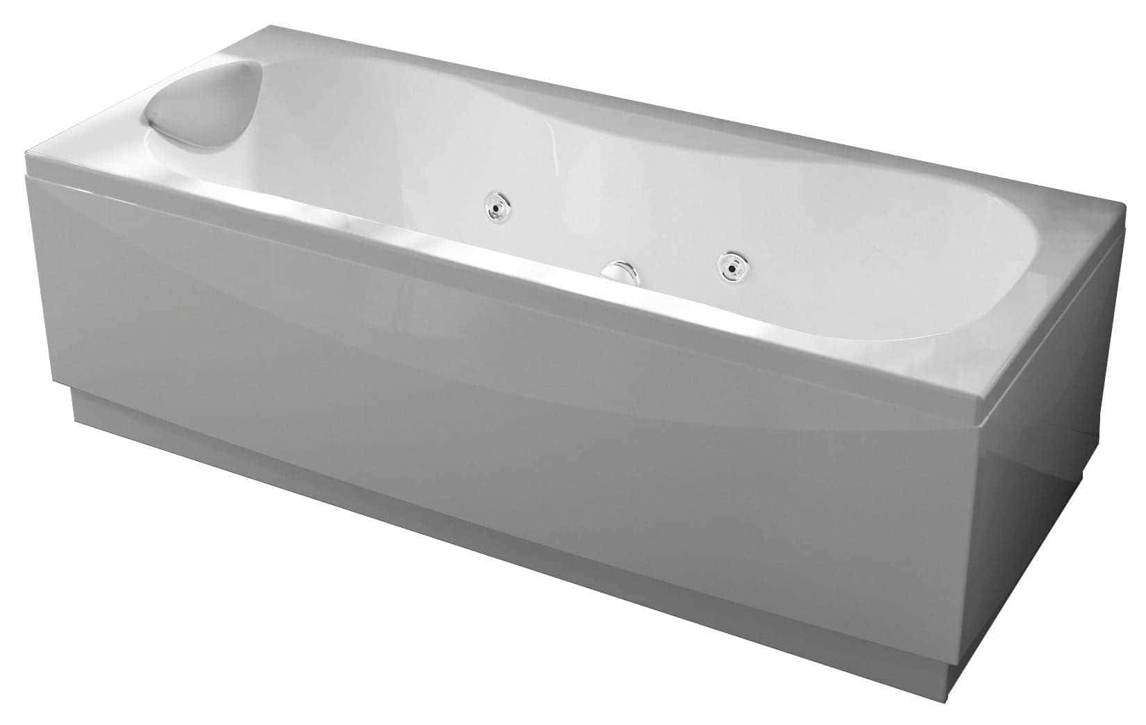 calypso - Bañera 170x70 izquierdo llenado blanco 2 panel