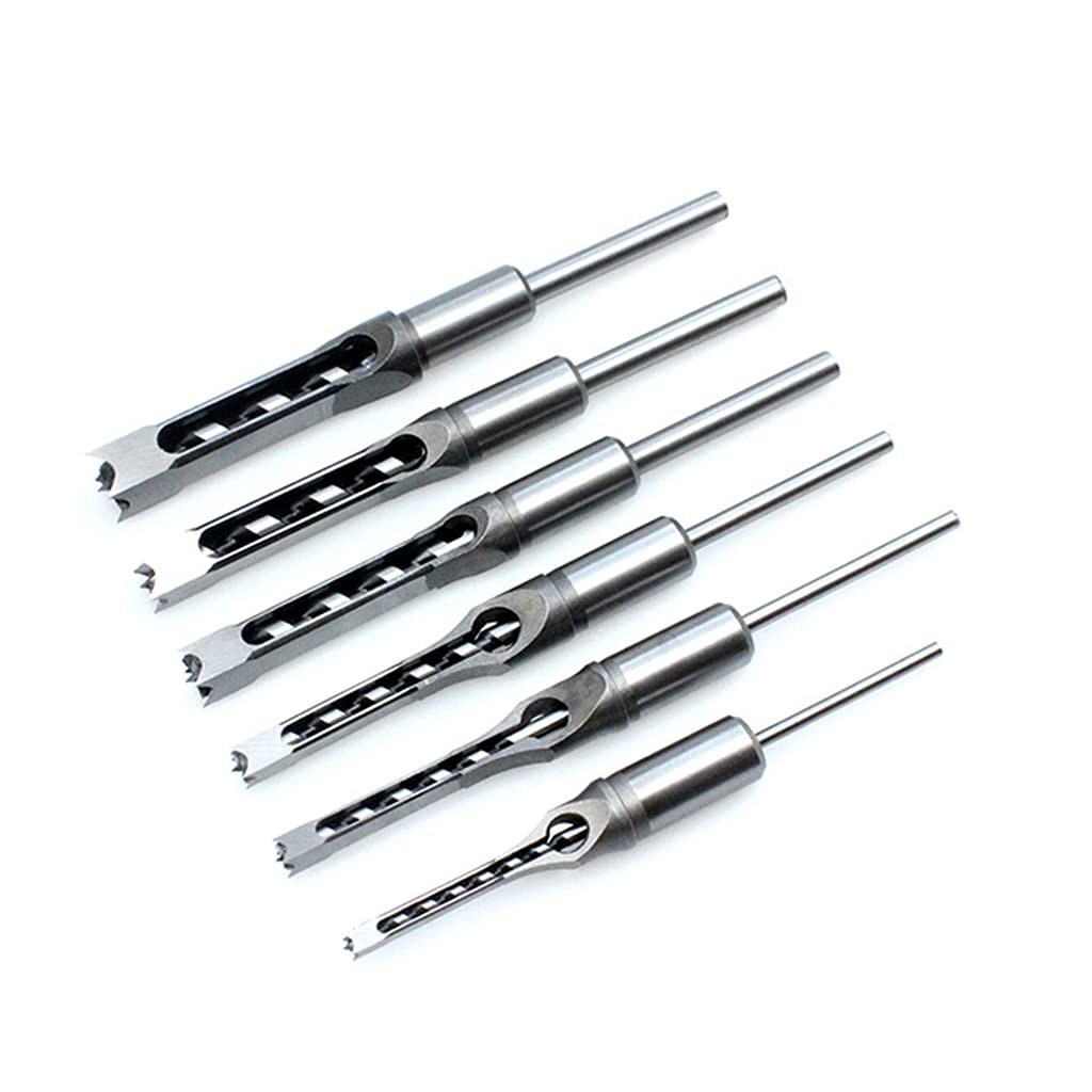 Hole Mortise Drill Bit Tools 6.4 Mm / 8mm / 9.5mm / 12.7mm / 14mm / 16mm Round Strong Square Hole Drill Bit Mortising Set