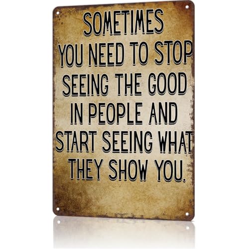 Metal Signs Poster 8x12inch Vintage Metal Wall Sign - Sometimes