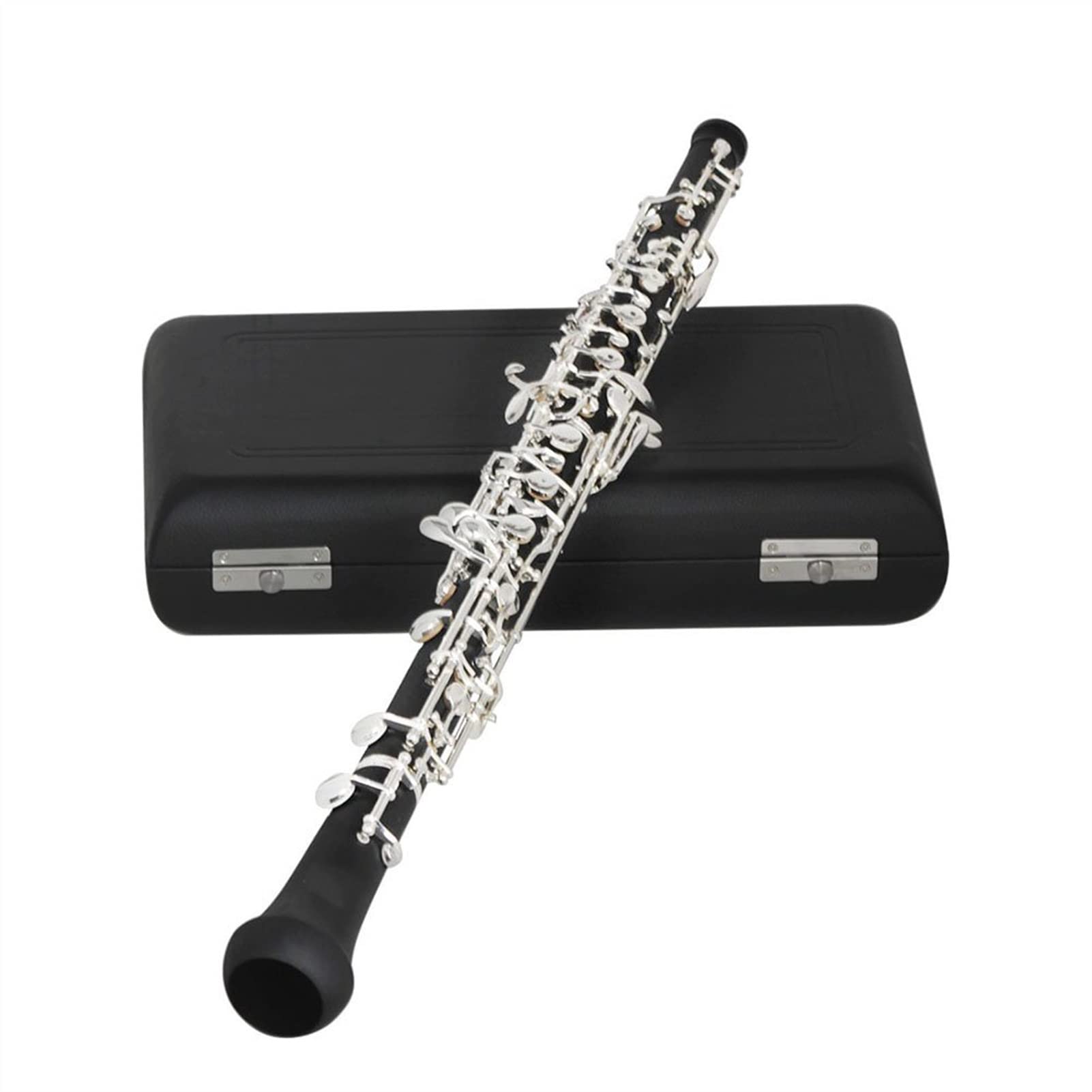 Strumento Oboe C Key Oboe Oboe Semiautomatico Chiavi Placcate in Argento Strumento A Fiato con Ance Oboe Guanti Custodia in Pelle Borsa da Trasporto Principiante di Oboe