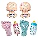 Nobranded 6 Pezzi Baby Palloncino Foil, Ciuccio, Biberon, Piedi, Apertura a Palloncino Sigillata Automaticamente, per La Nascita della Babysitter, Rivelazione del Genere