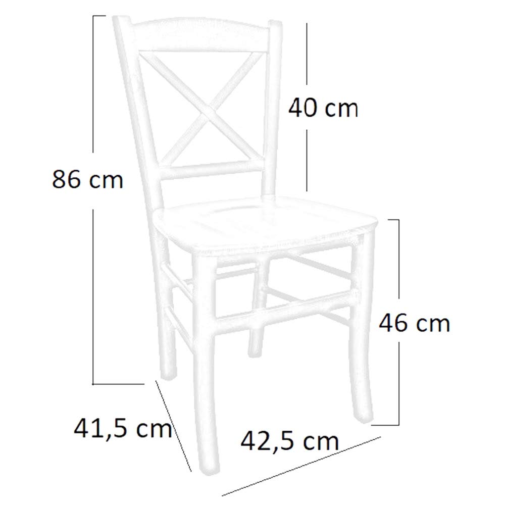 okaffarefattomaddaloni Stuhl aus Massivholz, unbehandelt zum Lackieren, Sitz aus Stroh, Restaurant, Haus, Landschaft, Kreuz, fertig montiert