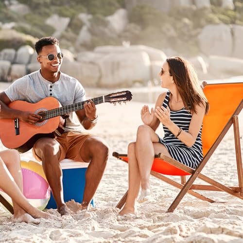 AHANDMAKER Beach Sling Chair Replacement Fabric, Orangered Casual Lounge Chair Replacement Canvas Simple Patio Chair Replacement Fabric for Home Beach Chair Sling Chair (44.88x17.13inch) - Image 2