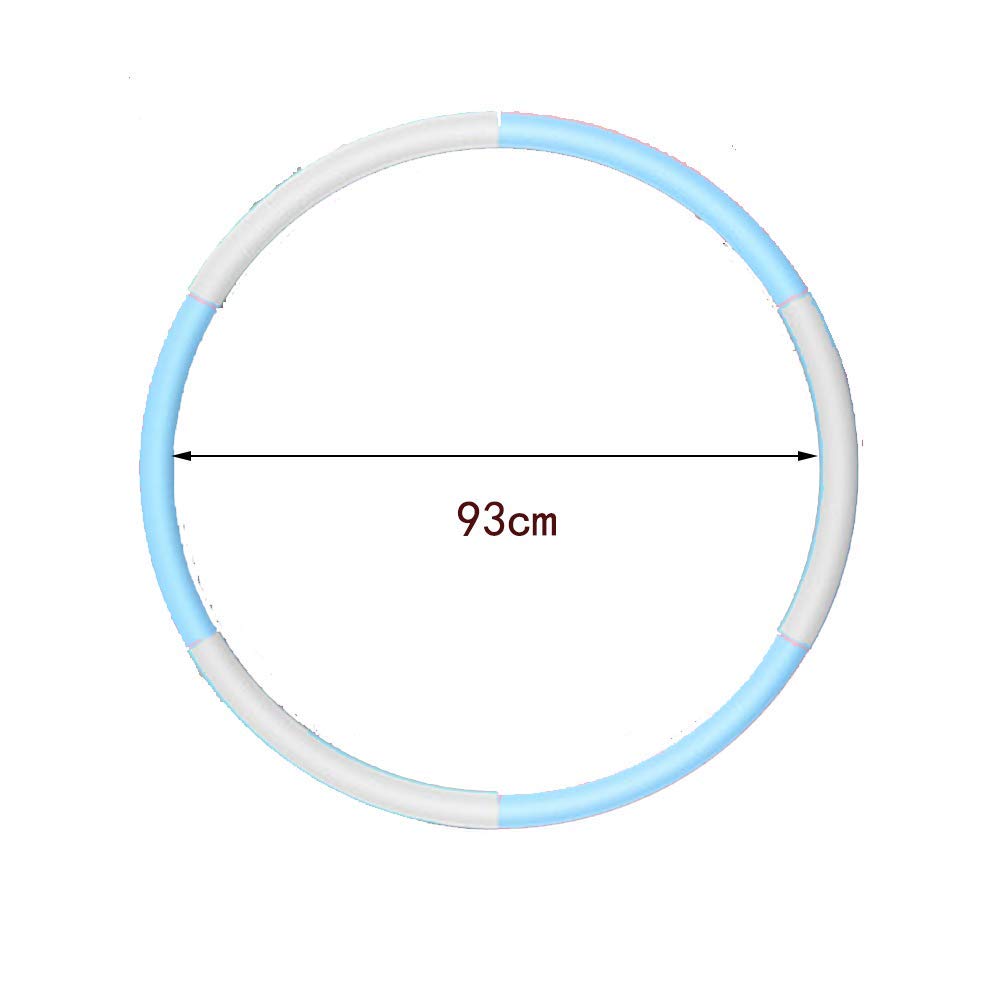 Cerchio di fitness Donna Hula Hoops for adulti e adolescenti, 6 Sezione staccabile Registrazione del fattore di ponderazione del cerchio di Hula for adulti, Hoola Hoops for la vita Trainer vita sottil