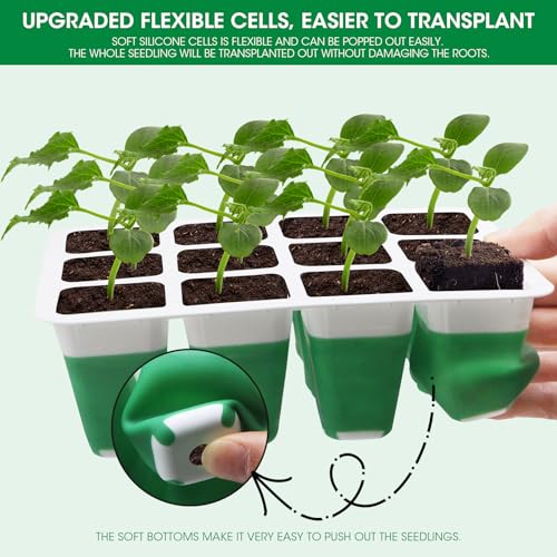 MQUPIN-Self-Watering-Seed-Starter-Tray-with-Grow-Light5-Pack60-Cells-Seed-Starter-Kit-with-TimingHumidity-DomesThicken-Tray-Heightened-Lids-for-Greenhouse-Seeds-Growing-Starting