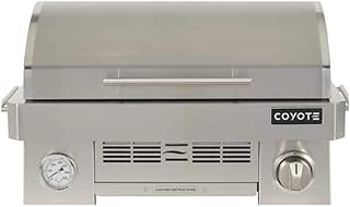 review Coyote Outdoor C1PORTLP Infinity Burner 200 Square Inch Portable Propane Gas Grill, Silver