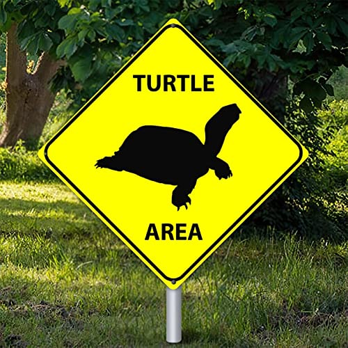 Panneau d'avertissement tortue en métal pour habiller un mur vide avec style vintage rustique
