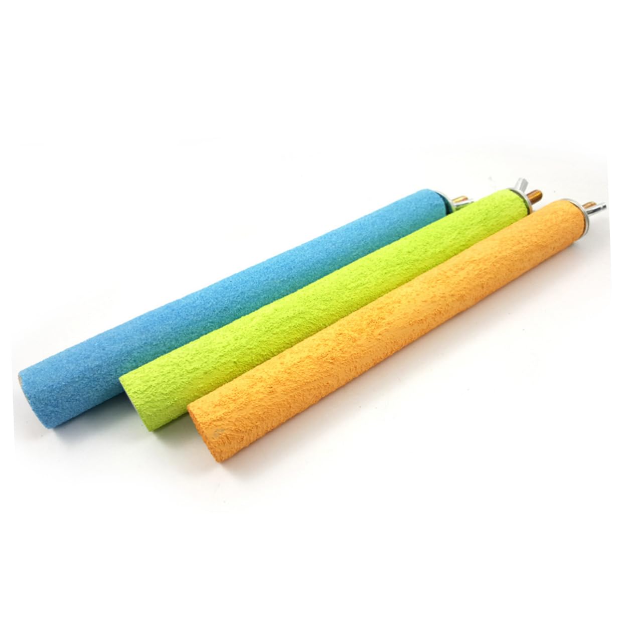 HANABASS 10piezas Barra Arenosa para Aves Juguete De Masticación para Periquitos y Loros Percha Natural para Aves Color Aleatorio