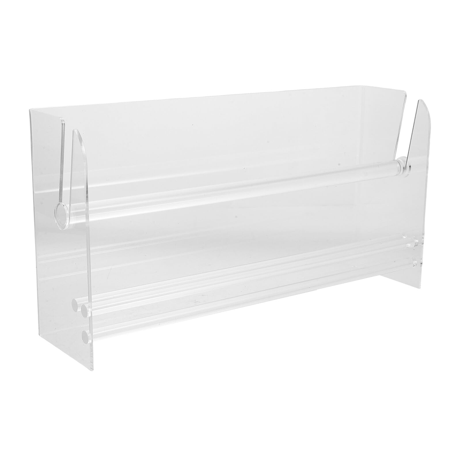 Dispenser Regolabile per Etichette in Acrilico, Supporto per Pezzi Multipli, Organizer per Adesivi da Scrivania per Ufficio e Cucina