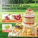 VEVOR Fruit Wine Press, 3.2 Gallon/12L, Solid Wood Basket with Blocks, Heavy Duty Manual Juice Maker, Cider Apple Grape Tincture Vegetables Honey Olive Oil Making Press with Handle for Kitchen, Home