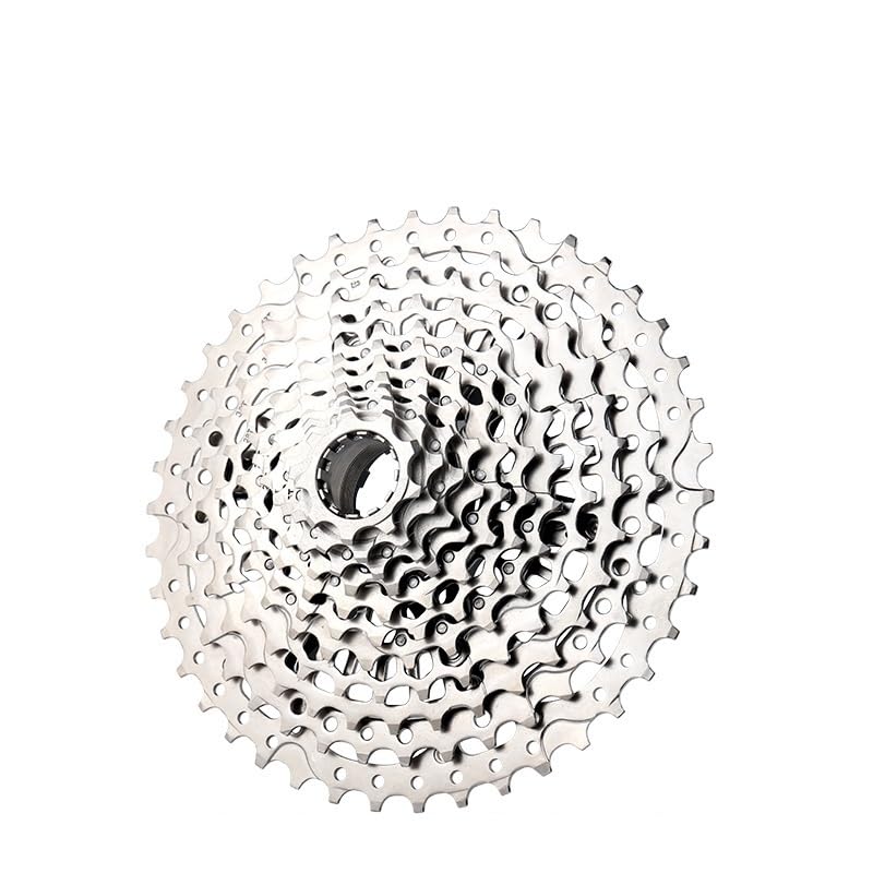 Cassettes Y PiñOnes Piñón Libre for Bicicleta de montaña, 11 velocidades, 9-42T, 439 g, Ultraligero, Plateado, Volante inercia for