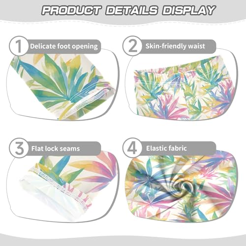 Classic Reggae Color Music Kids Baby Girls Active Leggings Stretch High Waisted Pants Running3