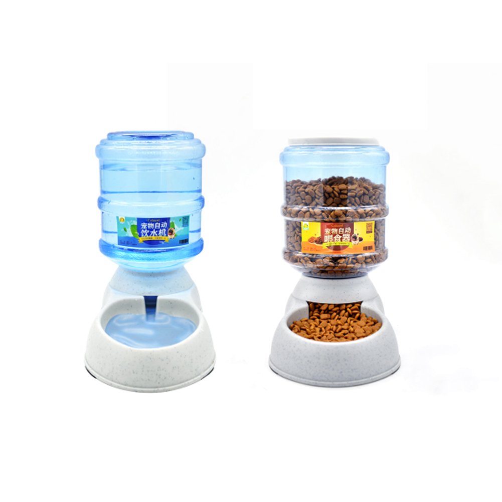 PETHOUZZ Pet Water Fountain,Pet Feeder,3.5L Capacity,Automatically (Combination)