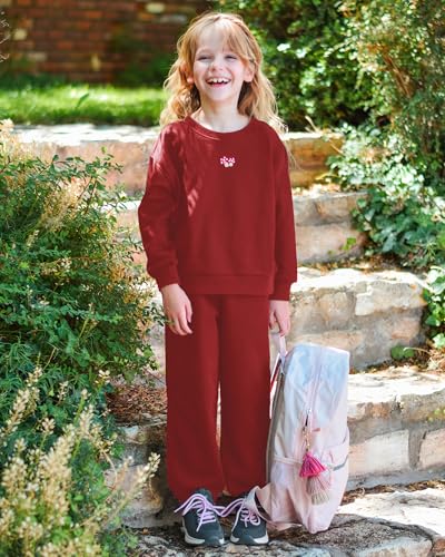 Stelle Girls Athletic Sweatsuit 3 Pieces Sweatshirts and Pant with Pockets Long Sleeve Outfits Set3