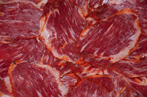 aBeiou. GESCHNITTENE CEBO IBERISCHE LENDE. ZERTIFIKAT Hycer-Garantie. Handgefertigt in Guijuelo (Salamanca) ausgehärtet. iberischen Würstchen Patanegra. 1 Packung 100gr.