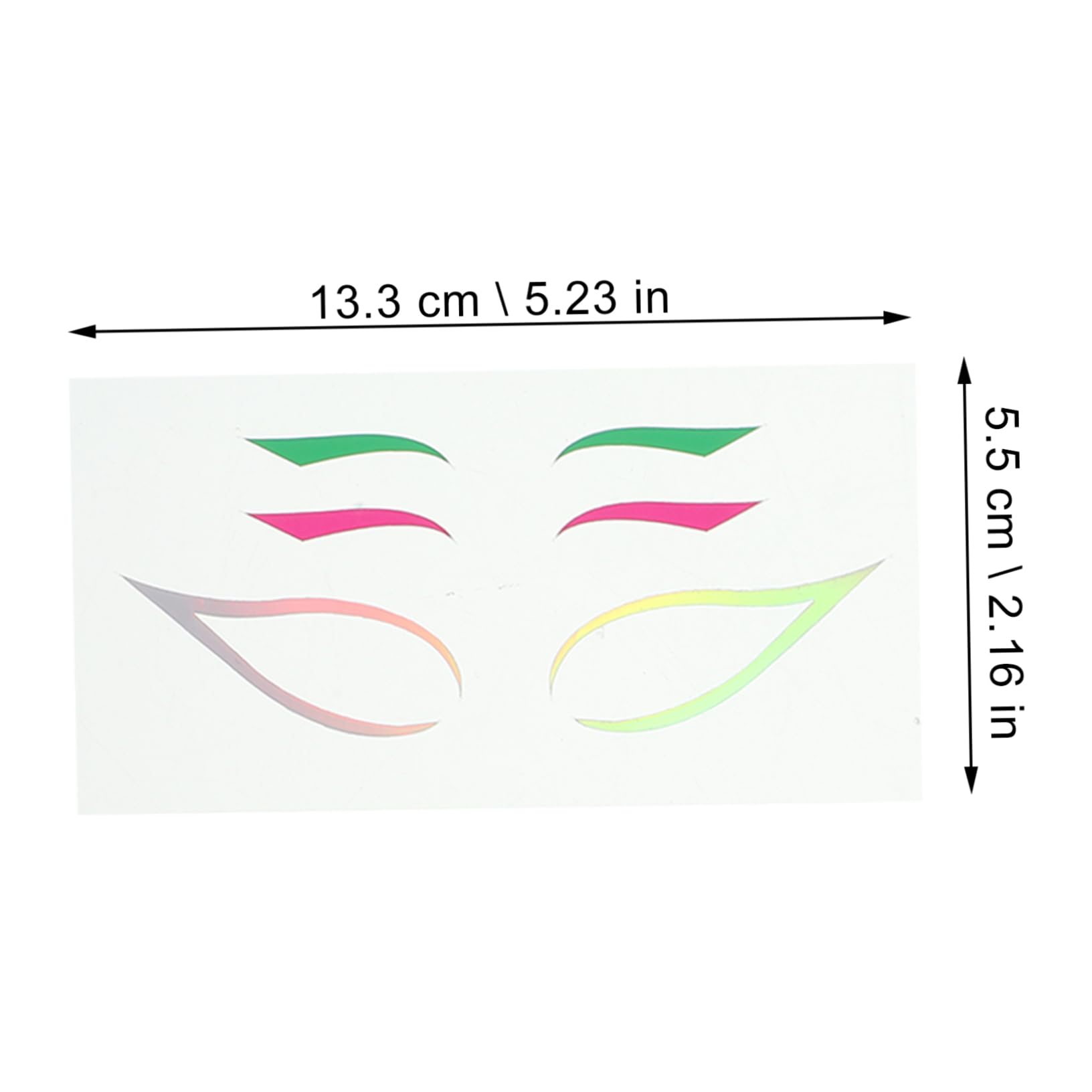 Ipetboom 20juegos Pegatinas De Delineador Ojos y Creativo Stickers Para Maquillaje De Fiesta Diseño Chic y Para Cosplay Especiales