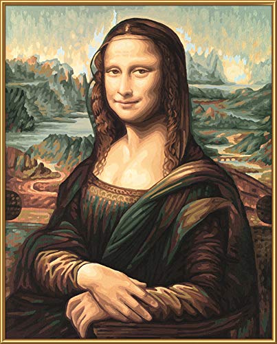 Schipper 609130511Malen nach Zahlen - Mona Lisa - Bilder malen für Erwachsene, inklusive Pinsel und Acrylfarben, 40 x 50 cm, Mehrfarbig – Bild 4