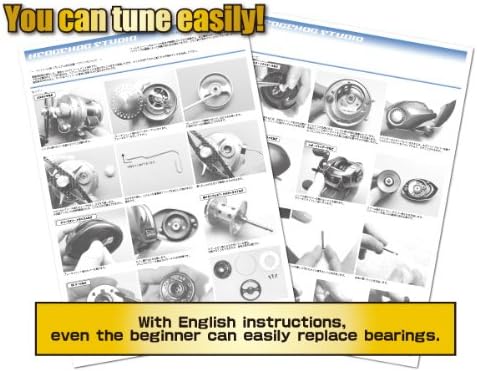 Kattobi Spool Bearing Kit - Zhi - « 1030zhi & 1030zhi » for Shimano, Core, Chronarch, Curado, Citica, Antares, Calcutta, Aldebaran, Scorpion, Metanium (Baitcaster Fishing Reel)