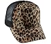 G Leopard Print Fashion Mesh Trucker Cap Brown