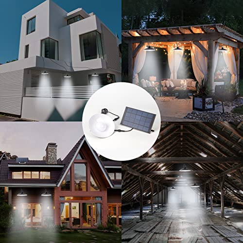 Yrbxsky Solar-Pendelleuchte für drinnen und draußen. Solar-Schuppen-Lichter, Scheunenlicht, Wärmelampen mit Ein-Schalter… – Bild 8