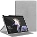 Produktbild MoKo Kompatibel mit Microsoft Pro 4 / Surface Pro 2017/Pro LTE/Pro 6 Hülle - Ultra Slim PU Leder Tasche Schutzhülle Lederhülle Smart Cover mit Standfunktion, FM Grau
