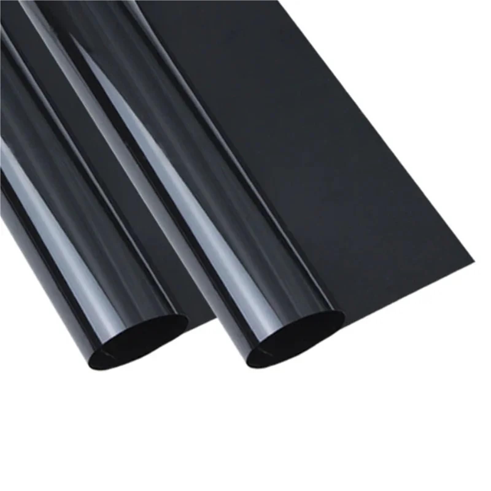 Reflective Window Film Dark Black One Way Window Sun Blocking Privacy Film Solar Heat Control Mirror Tint Home Office Static Cling Glass Sticker(50x200cm)