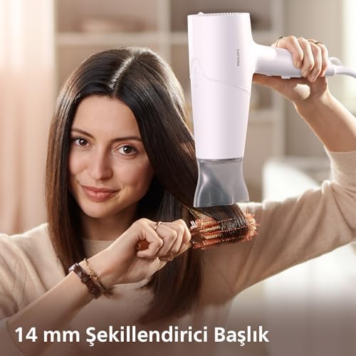 Philips Saç Kurutma Makinesi, ThermoShield Isı Koruma Teknolojisi, 2 Kat İyonik Bakım, 6 Kademeli Hız ve Sıcaklık Ayarı, Soğuk Hava Üfleme, 2100W Güçlü Performans, Parlak Saçlar, BHD500/00 - Görsel 3