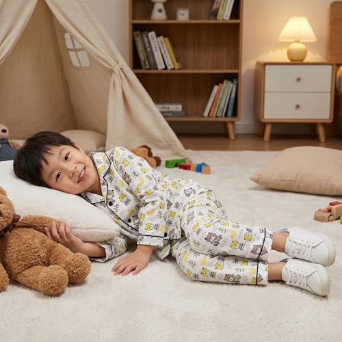 Image of CLAP Kids Cotton Printed Full Sleeves Night Suit
