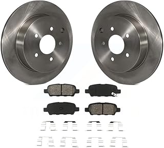 Transit Auto - Rear Disc Brake Rotors And Semi-Metallic Pads Kit For Nissan Murano INFINITI Pathfinder QX60 Q50 Quest FX35 JX35 Q60 M37 QX70 Q70 Q70L FX45 FX37 M56 M35h K8S-101786