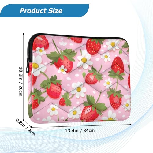 Funda para laptop 13-14 pulgadas con diseño floral rosa miniatura 3