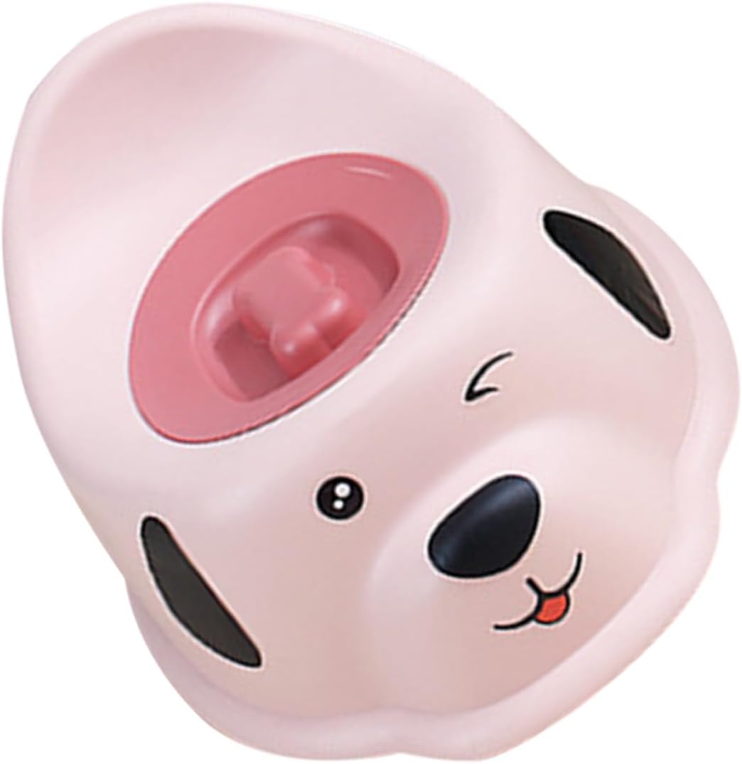 Portable Potty Training Toilet Seat with Splash Guard Cute Puppy Pattern for Boy Girl Comfortable Toilet Training Chair for Home Bathroom Use