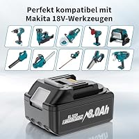 4 X 8000mAh für Makita Akku 18V, Ersatzakku für Makita 18V LXT Akkuwerkzeug – Ansicht 5